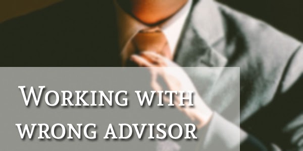 Working with wrong advisor